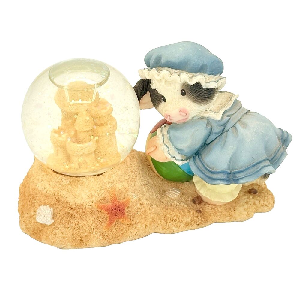 Mary’s Moo Moos "Moo and Me By The Sea” 2000 Enesco Beach Water Globe Rare